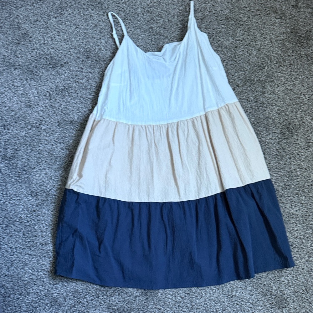 Colorblock Sleeveless Dress